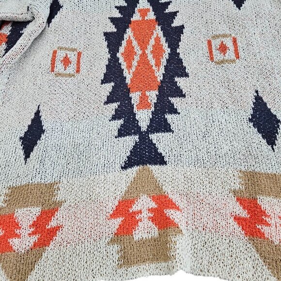 New with Tags Multicolor Pattern Open Front Cardigan with Side Pockets - Picture 11 of 11